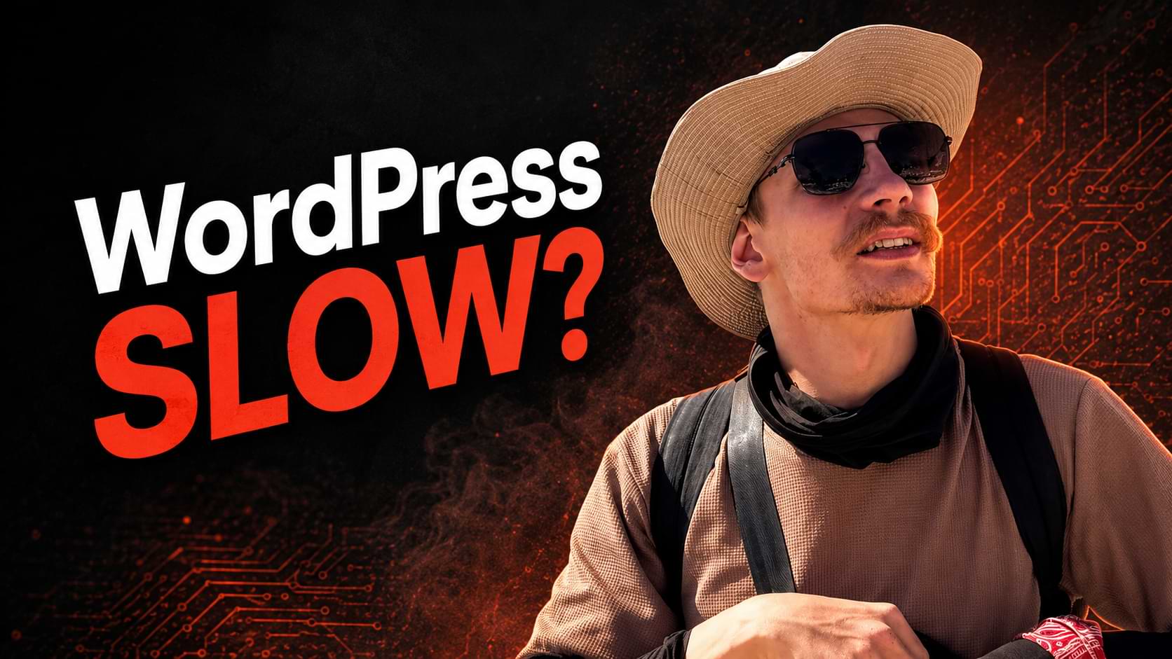 Person typing on a laptop while optimizing a WordPress website for speed